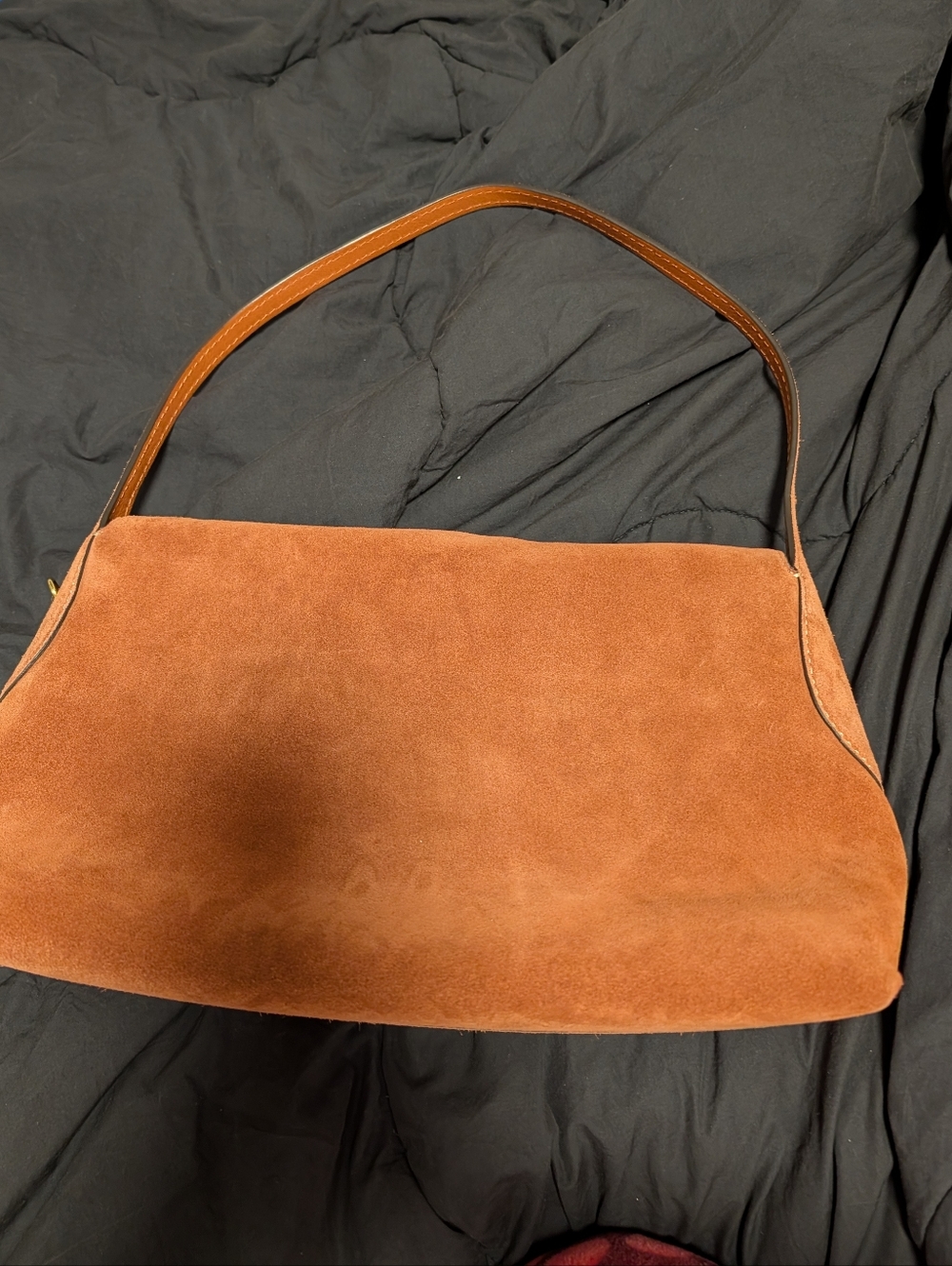 Coach Brown Suede Shoulder Bag - Picture 5 of 12